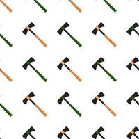 Illustration on theme pattern steel axes with wooden handle vector