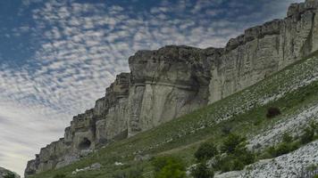 Natural landscape with a view of the White Rock. photo