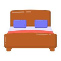 Bed and furniture vector