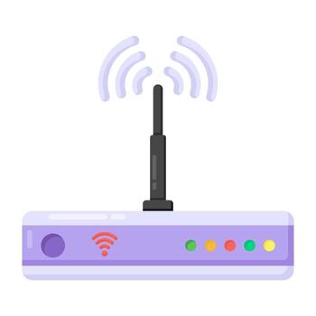 Wifi Router and Network vector