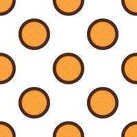 big set identical biscuit, kit colorful pastry cookie vector