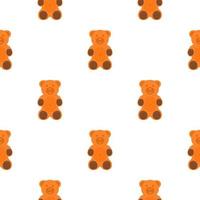 big set identical biscuit, kit colorful pastry cookie vector
