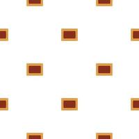 big set identical biscuit, kit colorful pastry cookie vector