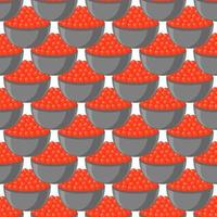 Illustration on theme big pattern identical types fish caviar vector
