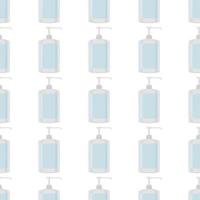 many identical sanitizer in soap dispenser for disinfection vector