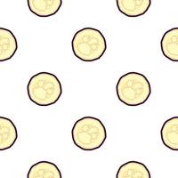 Illustration on theme of pattern eggplant vector