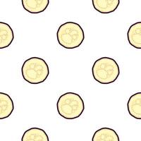 Illustration on theme of pattern eggplant vector