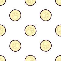 Illustration on theme of pattern eggplant vector