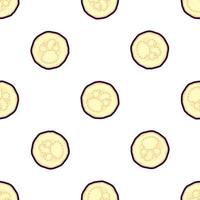 Illustration on theme of pattern eggplant vector