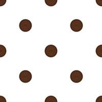 big set identical biscuit, kit colorful pastry cookie vector