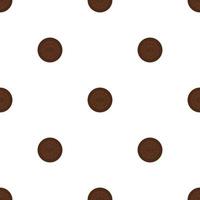 big set identical biscuit, kit colorful pastry cookie vector