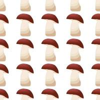 Illustration on theme of bright pattern brown mushroom vector
