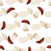 Illustration on theme of bright pattern brown mushroom vector