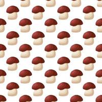 Illustration on theme of bright pattern brown mushroom vector