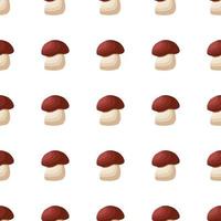 Illustration on theme of bright pattern brown mushroom vector