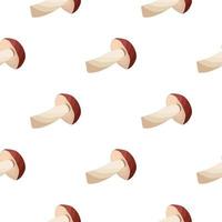 Illustration on theme of bright pattern brown mushroom vector
