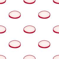 Illustration on theme of bright pattern red radish vector