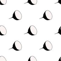 Illustration on theme of bright pattern black radish vector