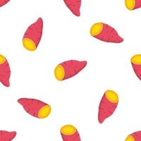 Illustration on theme of bright pattern sweet potato vector