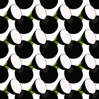 Illustration on theme of bright pattern black radish vector