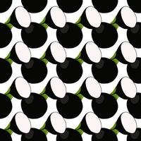 Illustration on theme of bright pattern black radish vector