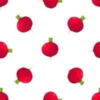 Illustration on theme of bright pattern red radish vector