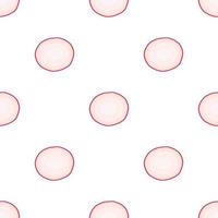 Illustration on theme of bright pattern red radish vector