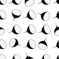 Illustration on theme of bright pattern black radish vector