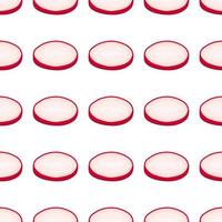 Illustration on theme of bright pattern red radish vector