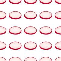 Illustration on theme of bright pattern red radish vector