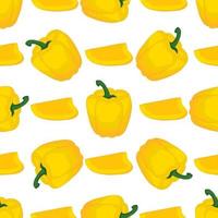 Illustration on theme of bright pattern bell pepper vector