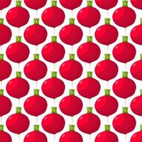 Illustration on theme of bright pattern red radish vector