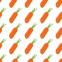 Illustration on theme of bright pattern yellow carrots vector