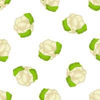 Illustration on theme of bright pattern cabbage vector