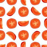 Illustration on theme of pattern red tomato vector