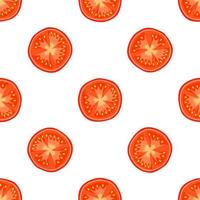 Illustration on theme of pattern red tomato vector