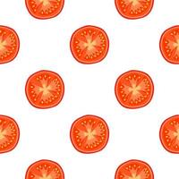 Illustration on theme of pattern red tomato vector