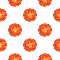 Illustration on theme of pattern red tomato vector