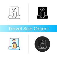 Baggage weight icon vector