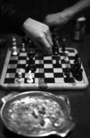 Chess game with Ashtrays photo