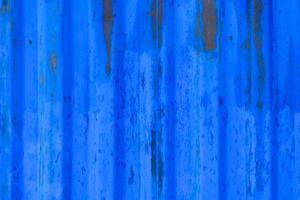 Blue peeling metal wall texture