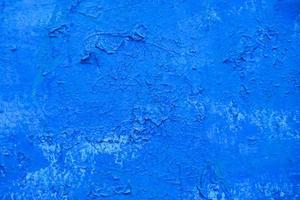 Blue peeling metal wall texture background photo