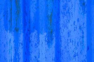 Blue peeling metal wall texture photo