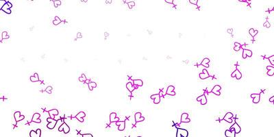 Light Purple, Pink vector texture with women's rights symbols.