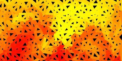 Light orange vector abstract triangle pattern.