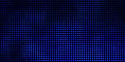 Dark BLUE vector template with circles.