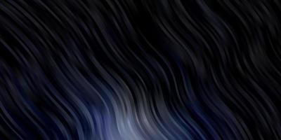 Dark BLUE vector background with bent lines.