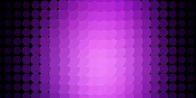 Dark Purple vector layout with circles.