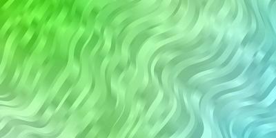 Light Green vector background with curves.