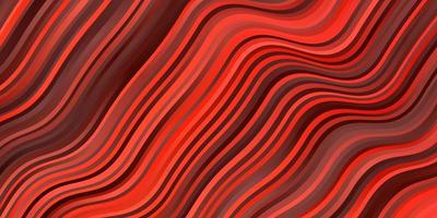 Light Red vector pattern with curved lines.